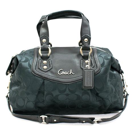 Coach ashley signature satchel - Coach Ashley F15440 signature black satchel Large with long strap. $55.00. $11.00 shipping. or Best Offer. SPONSORED. COACH Ashley BUTTERY YELLOW Leather Satchel ... 